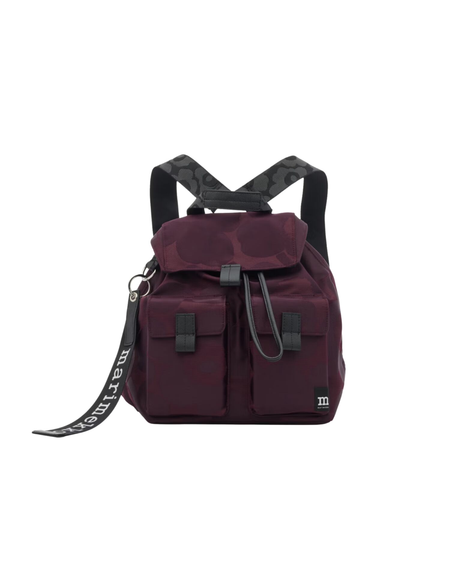 Everything Backpack M Unikko Laukku viininpunainen