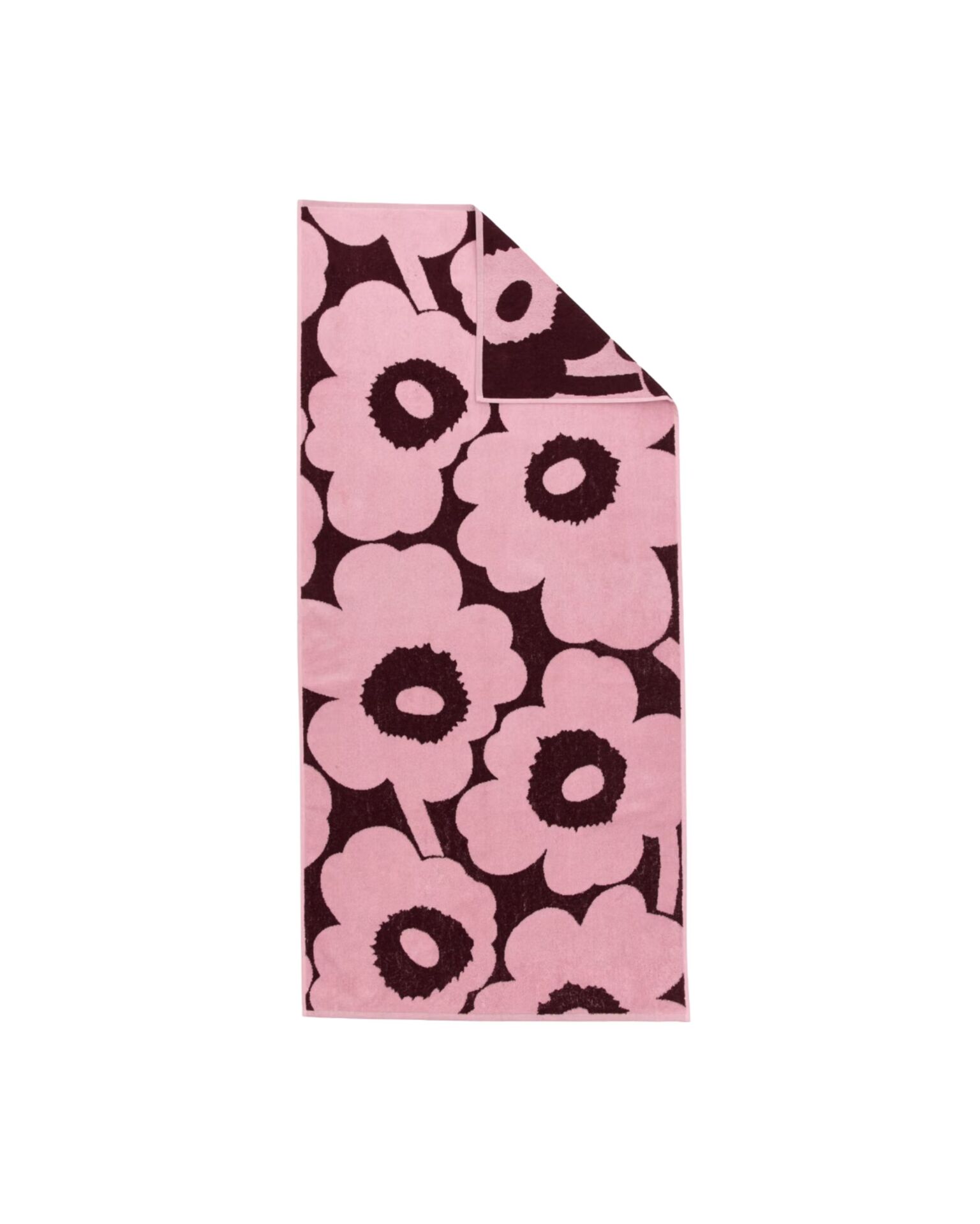 Unikko Kylpypyyhe 70x150 cm luumu, vaaleanpunainen