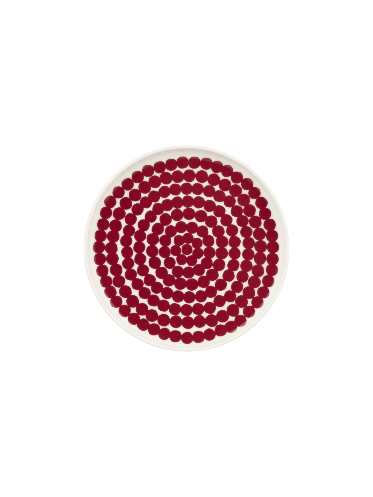 Räsymatto lautanen 20 cm, viininpunainen