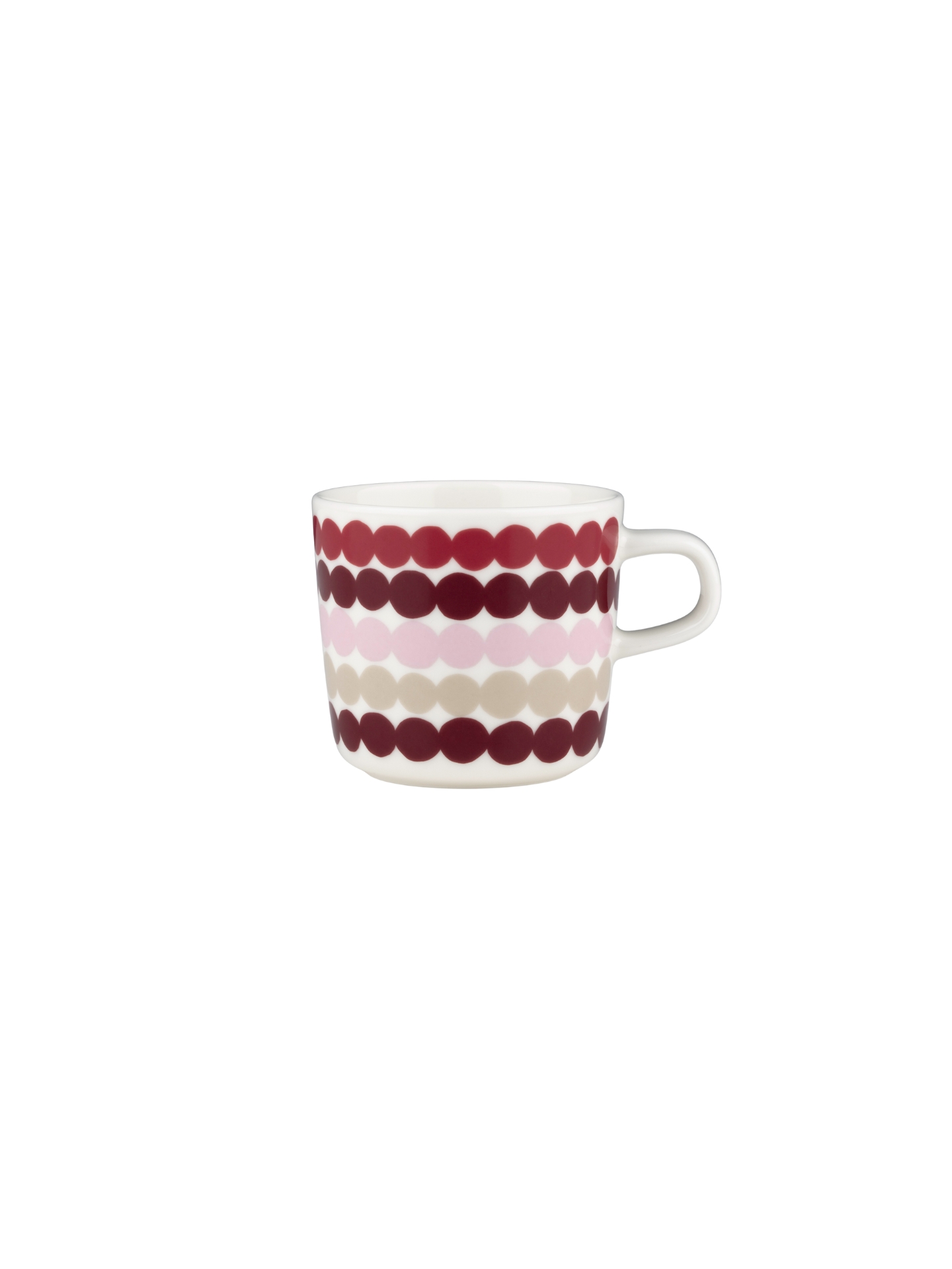 Räsymatto kulho 2 dl, viininpunainen, punainen, beige