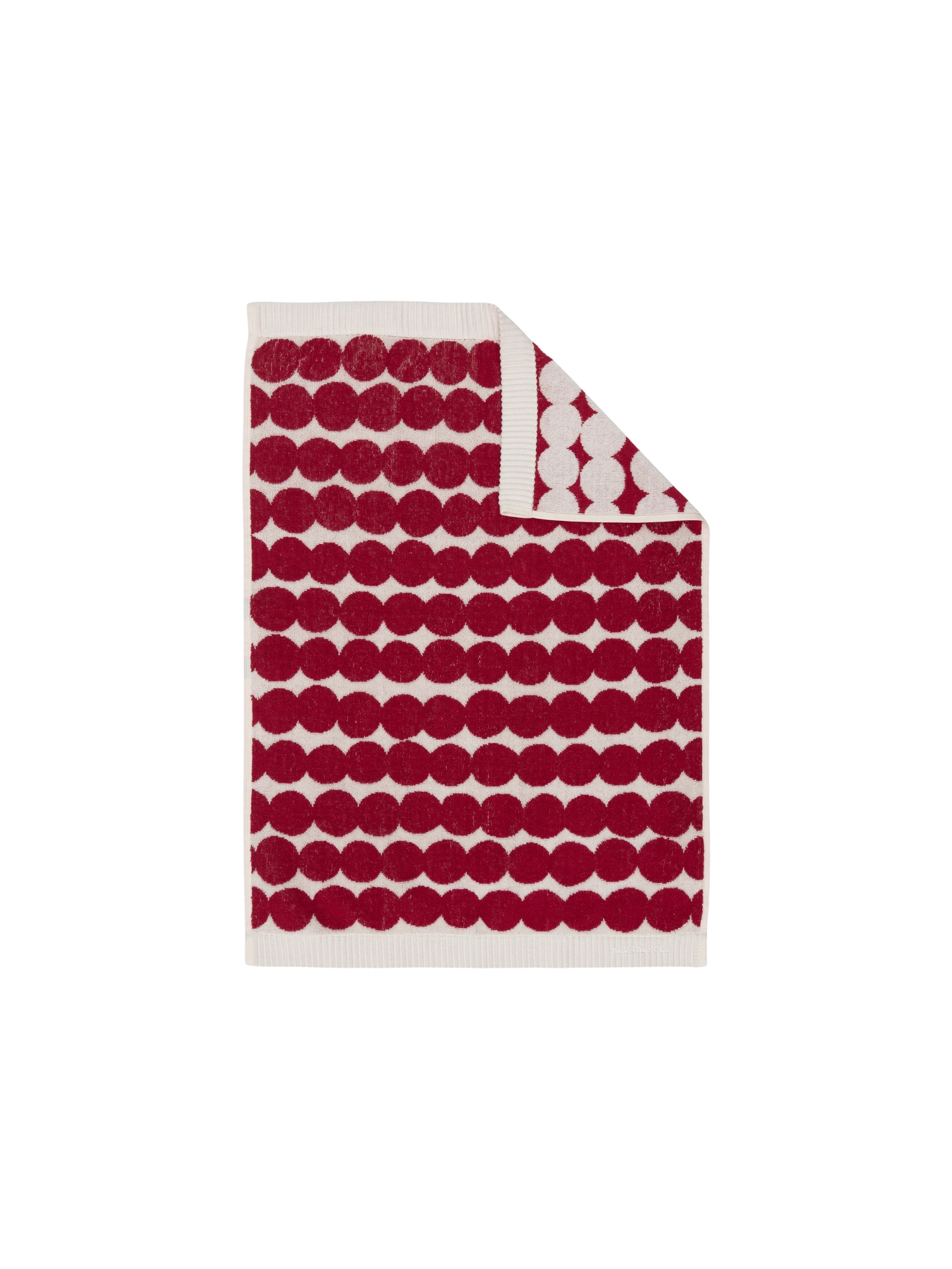 Räsymatto käsipyyhe 70x50 cm, viininpunainen